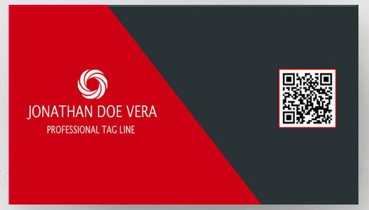 高端大氣現代企業紅黑名片【可直接編輯文字】