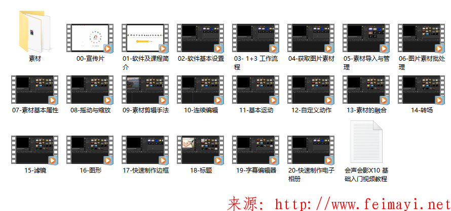 站長推薦會(huì)聲會(huì)影2018會(huì)聲會(huì)影X10基礎(chǔ)入門視頻教程分享
