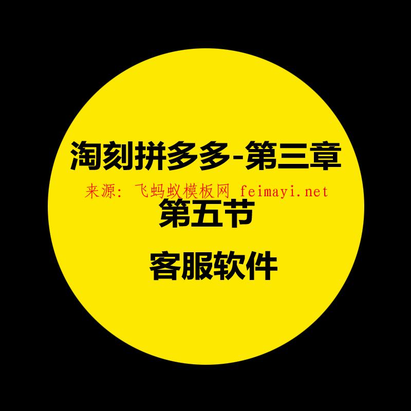 拼多多教程-第三章：淘刻拼多多操作軟件的介紹-第五節：客服軟件 