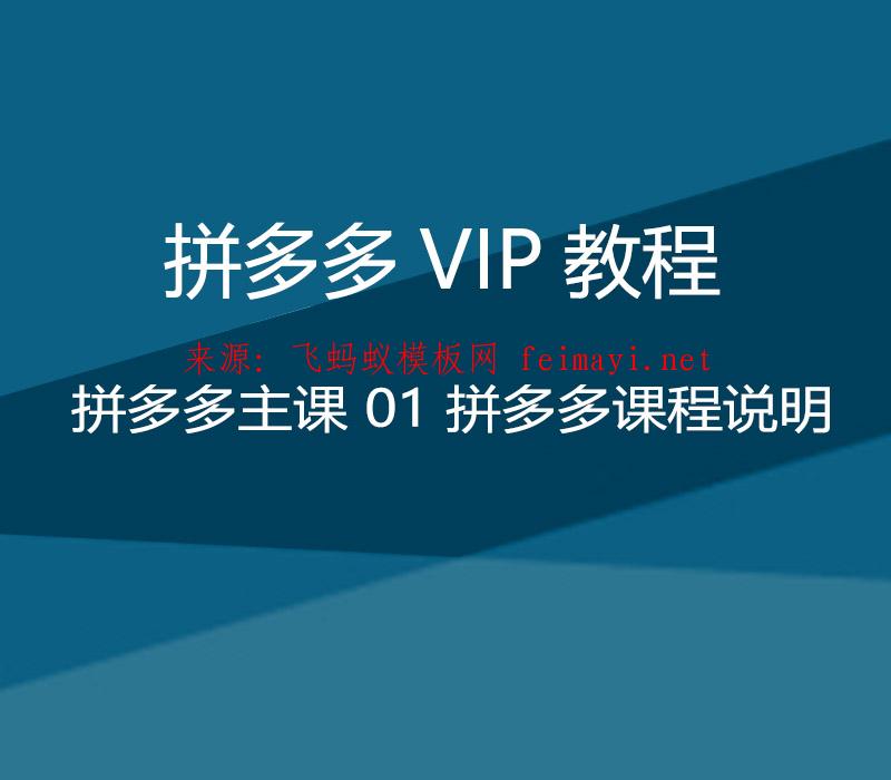 拼多多VIP教程 拼多多最新教程主課 01 拼多多課程說明 拼多多VIP教程 拼多多最新教程主課 01 拼多多課程說明