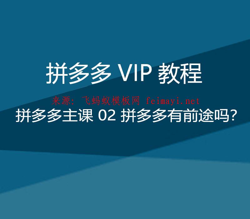 拼多多VIP教程 拼多多主課培訓教程 02 拼多多有前途嗎? 拼多多VIP教程 拼多多主課培訓教程 02 拼多多有前途嗎?